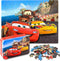 LELEMON Cars 100 Pieces Jigsaw Puzzles for Kids Ages 4-8 Lightning Puzzles in Metal Box, Children Learning Educational Puzzles for Boys and Girls...