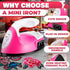 Mini Iron for Crafting 2.3" x 3.9" – Cute Mini Craft Iron for Patches, Sewing, Quilting with Quick Heat-Up Ceramic Plate & 59" Cord – Designed for...