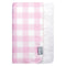 Trend Lab Pink Buffalo Check Flannel and White Faux Shearling Baby Blanket, 30 in x 40 in...