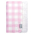 Trend Lab Pink Buffalo Check Flannel and White Faux Shearling Baby Blanket, 30 in x 40 in...