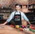 Funny Aprons for Women Men - Kiss the Cook Apron - Funny Chef Cooking BBQ Grill Aprons with 2 Pockets - Birthday Mothers Day Gifts for Mom, Wife -...