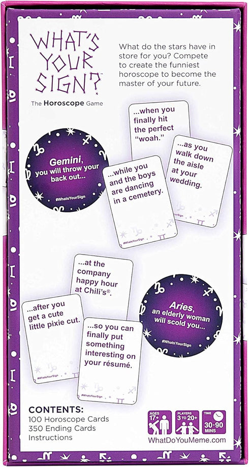 WHAT DO YOU MEME? What's Your Sign? The Horoscope Game for Astrology Lovers...