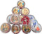 Twelve (12) Rose Scented Catholic Rosaries Necklaces in Gift Boxes...