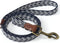 Mile High Life Heavy Duty Dog Leash with Metal Sturdy Clasp and Genuine Leather Connection, Strong Dog Rope Leash for Medium and Large Dogs, Puppy...