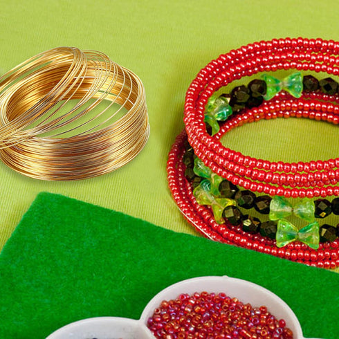 500 Loops Jewelry Wire Memory Beading Wire Steel Memory Wire Cuff Bangle Bracelet for Jewelry Making Supplies Art Creation Bracelet Necklace DIY C...