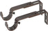 Ivilon Adjustable Brackets for Curtain Rods - for 1 or 1 1/8 Inch Rods. Set of 2 - Oil Rubbed Bronze...