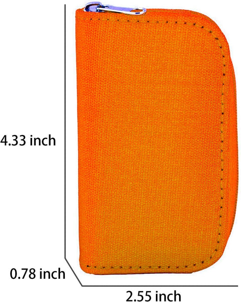 Memory Card Case - Carrying Case Suitable for Micro SD, Mini SD and 4X CF, Card Holder Bag Wallet for Media Storage Organization (Orange)...