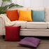 MZPSO Pack of 2, Velvet Super Soft Solid Decorative Square Throw Pillows Covers Set Cushion Case for Sofa Bedroom Car 18 x 18 Inch 45 x 45 cm Oran...