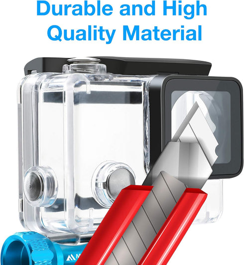 MiPremium Waterproof Housing Case for GoPro Hero 4 & 3+ Underwater Protective Diving Shell Cage Mount Accessories with Aluminium Screw & Quick Rel...