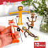 Bendable Zoo Animal Figures Toys - 12 Pack - Durable Plastic Jungle Animals Figures - Engaging & Bendable Rainforest Creature Toys - Educational F...