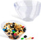 6oz Clear Plastic Serving Bowls (8 Pack) Small Disposable Candy Dishes, Buffet Containers for Chips, Popcorn, Snacks, Mints, Salad Bar, Snack Bowl...