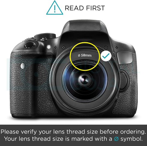 Altura Photo 58MM Tulip Flower Lens Hood for Canon EOS 77D 80D 90D Rebel T8i T7 T7i T6i T6s T6 SL2 SL3 DSLR Cameras with Canon EF-S 18-55mm f/3.5-...