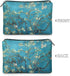 Plum Blossom Makeup Bag Vintage Cosmetic Bags for Women Pu Leather Makeup Brush Holder Zippered Travel Toiletry Bag Sunscreen Bags for Beach Water...