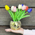 Disco Ball Planter Gold,Disco Ball Vase,Disco Ball Plant Pot,Disco Ball Flower Pot,Mosaic Glass Mirror Ball Planter,Disco Decor Candle Holder Vase...