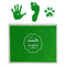 Ink Pad, 5x4'' Washable Non-Toxic Ink Stamp Pad for Baby Footprint Handprint, Green...