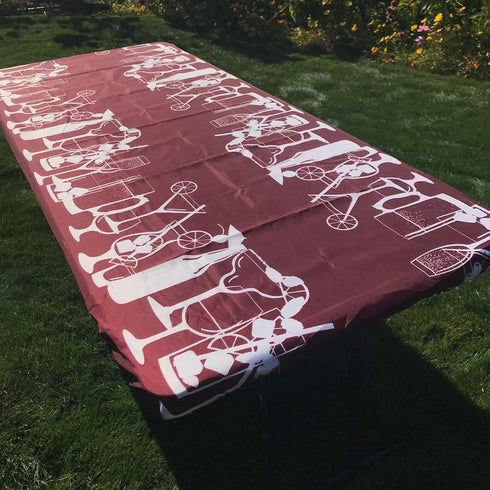 In the Breeze 8001 Happy Hour Drinks 30 Inch x 72 Inch Fitted Tablecloth...