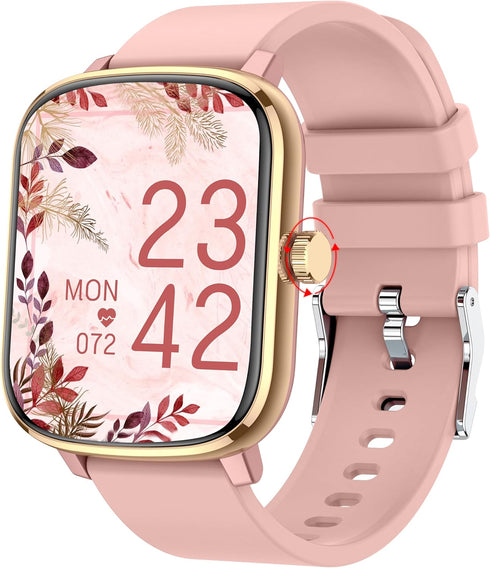 KALINCO Smart Watch for Women, 1.69" Fitness Tracker with Heart Rate, Blood Pressure, Blood Oxygen Tracking, Smartwatch with 100+ Sports Modes, St...