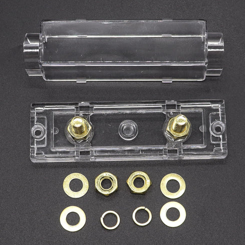 smseace 2Pack 200Amp ANL Fuse Holder with 200 Amp ANL Fuses Fit for 0/2/4/8 AWG Car Audio and Other high Current Applications...