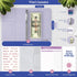 SOUL MAMA Budget Binder with Cash Envelopes - Purple Money Organizer for Cash, A6 Binder Cash Envelopes for Budgeting, Money Saving Binder with Ro...