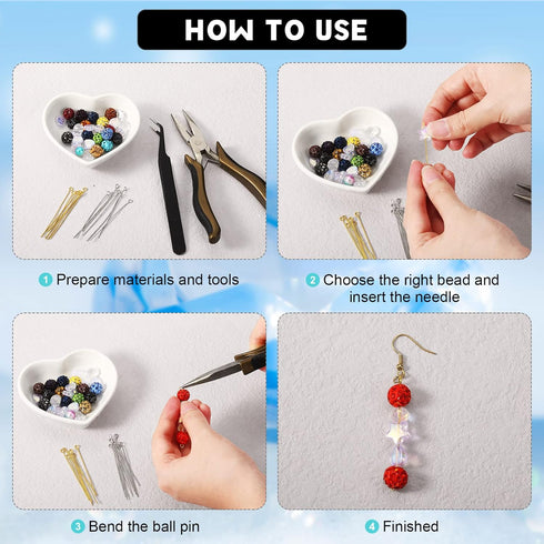 Sureio 500 Pieces 2 Inch 50 mm Eye Pins for Jewelry Making DIY Earring Eye Pins Jewelry Making Supplies for Craft Bracelet Necklace Pendant Access...
