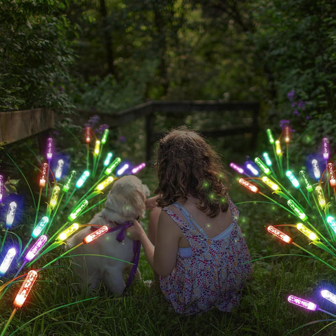 Solar Outdoor Garden Lights,LED Solar Swaying Lights for Garden Patio Yard Pathway Walkway Wedding Party Christmas Landscape Lighting(Multicoloure...