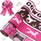 4Rolls Cowgirl Wired Edge Ribbon Pink Bandana Rodeo Horse Racing Themed Fabric Ribbon for Western Cowgirl Birthday Party for Gift Wrapping Hair Bo...