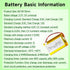 103450 3.7v 2000mah Lipo Polymer Lithium Rechargeable Battery for Can Replace 103454 963450 Lipo Battery...