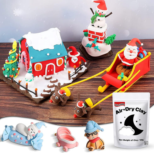 ifergoo White Air Dry Clay, Modeling Clay for School Art & Craft Project. Refill White Clay for Kids Age 3-12, Boys and Girls Gift...