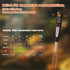 80-09 Digital Meat Instant Read Thermometer with LED Screen and Ready Alarm, Kitchen Probe with Long Fork for Grilling, Barbecue and Cookin, l, wh...