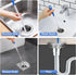 Flexible Extra Long Drain Brush, Drain Unblocker Tools,61 inch Pipe Cleaner Brush and 17.7 inch Sink Unblocker Brush, Double Ended Nylon Brush for...