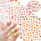 Fall Nail Art Stickers 3D Self-Adhesive Thanksgiving Nail Art Supplies Maple Leaf Nail Stickers Pumpkin Leaf Squirrel Sunflower Flower Designs Nai...