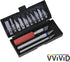 VViViD Complete Vinyl Weeding and Application Toolkit Bundle Including Weeding Tools, Craft Cutting Multi-Blade Kit, Squeegee and 3 Black Felt Dec...