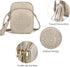 Triple Zip Crossbody Bags for Women Small Cute Travel Purse and Boho Cross Body Wallet for Cell Phone, Vegan Leather...