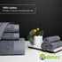 Premium Towel Set of 4 Hand Towels 18" x 30" Color: Dark Grey |100% Cotton|4 Ultra Soft and Highly Absorbent Hand Towels for Bathroom, Gym, Hotel,...