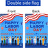 Louise Maelys Happy Labor Day Garden Flag 12x18 Double Sided Vertical, Burlap Various Occupations People Small Garden Yard Flags Labor Day Outside...