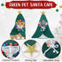 3 Pieces Christmas Pet Costumes Outfit Set Includes Puppy Cat Cloak with Star and Pompoms Kitten Dog Antlers Headband Pet Reindeer Headwear Cat Sa...