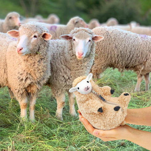 AGRIMONY Cute Shaved Sheep Stuffed Animals Kawaii Lamb Plush Toys Valentines Day Mothers Day Birthday Easter Funny Gifts for Kids Girls Boys Teens...