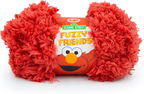 Lion Brand Yarn Sesame Street Fuzzy Friends, Elmo Red......