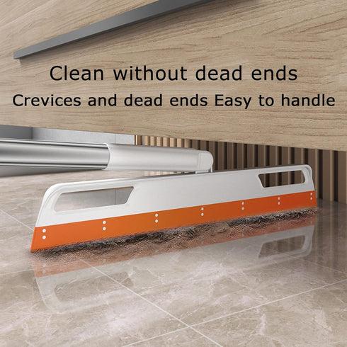Multifunction Magic Broom, Household Silicone Wiper Floor Squeegee Non-Stick Hair Sweeping Tool 4 in 1 Adjustable Floor Scraping Sweeper for Bathr...