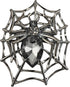 Scarf Ring Spider Gifts for Women, Diamante Scarf Jewelry Clip Accessory in Gift Box, Dress Shawl Pin, Rhinestone Brooch Jewelry for Scarf, Fashio...