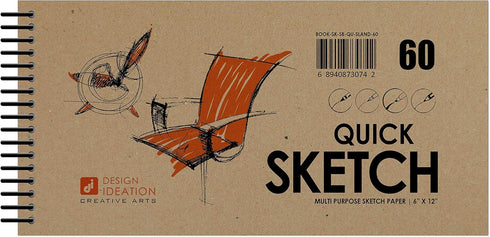 Design Ideation Quick Sketch Book : Multi-Media Paper Sketchbook for Pencil, Ink, Marker and Charcoal. Great for Art, Design and Education. Ideal ...