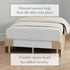 Bed Maker’s Never Lift Your Mattress Bed Skirt, Designed for Box Spring Beds, Split Corners, 14 Inch Drop Length, Full, Mocha...