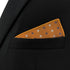 S&W SHLAX&WING Pocket Squares for Men Orange with Blue White Dots Color Edge for Suit...
