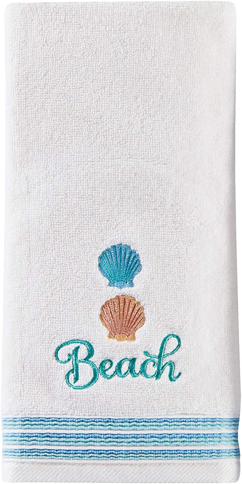 SKL Home by Saturday Knight Ltd. South Seas 2-Piece Hand Towel Set, White...