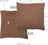 VHC Brands Patriotic Patch Plaid Cotton Primitive Bedding Square 16x16 Filled Pillow, 1 Count (Pack of 1), Deep Red...