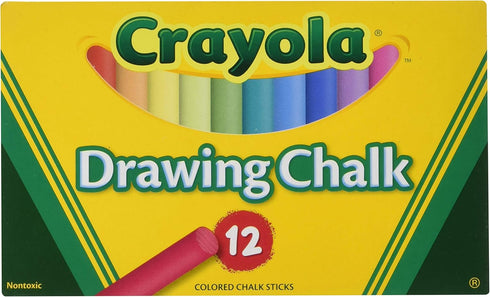 Crayola Non-Toxic Chalkboard Chalk (510403), Assorted...