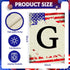 Monogram Letter G Garden Flags, 4th of July Patriotic Memorial Day Garden Flag Decorations 12x18 Inch Double Sided Family Last Name Initial Yard F...
