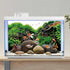 AWERT 36x18 inches Stone Aquarium Background Aquatic Plant River Bed & Lake Fish Tank Background Seaweed Aquarium Background Vinyl Background...