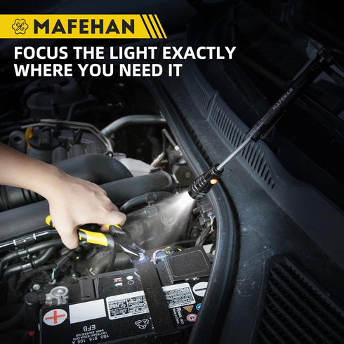 Father's Day Gifts for Dad, MAFEHAN Magnetic Pickup Tool, Telescoping Magnetic 3 LED Flashlight with Extendable Neck up to 22 Inches, Gifts for Me...