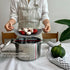 Korean Made Silicone Steamer Basket 10' Size, Silicone Steamer Insert for Pot Flexible Design (Gray)...